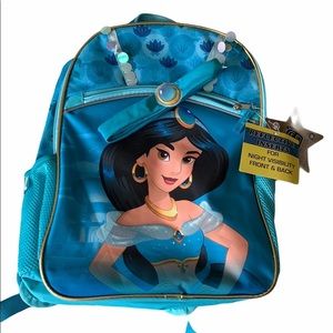 NWT Disney’s Jasmine Princess back pack & headband
